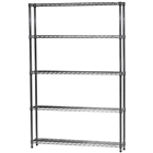8"d x 48"w Wire Shelving with 5 Shelves