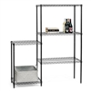Black 5-Tier Staggered Shelving